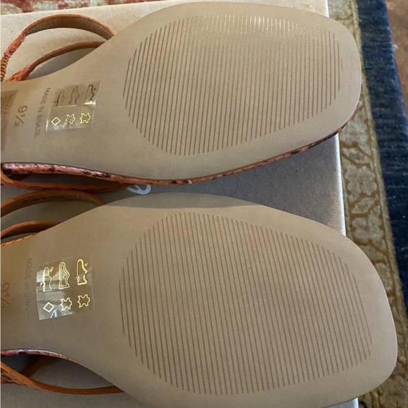 COPY - Madewell Sweet Tulip Snake Embossed Leather Sandal AM216 size 8.5 - Picture 4 of 5